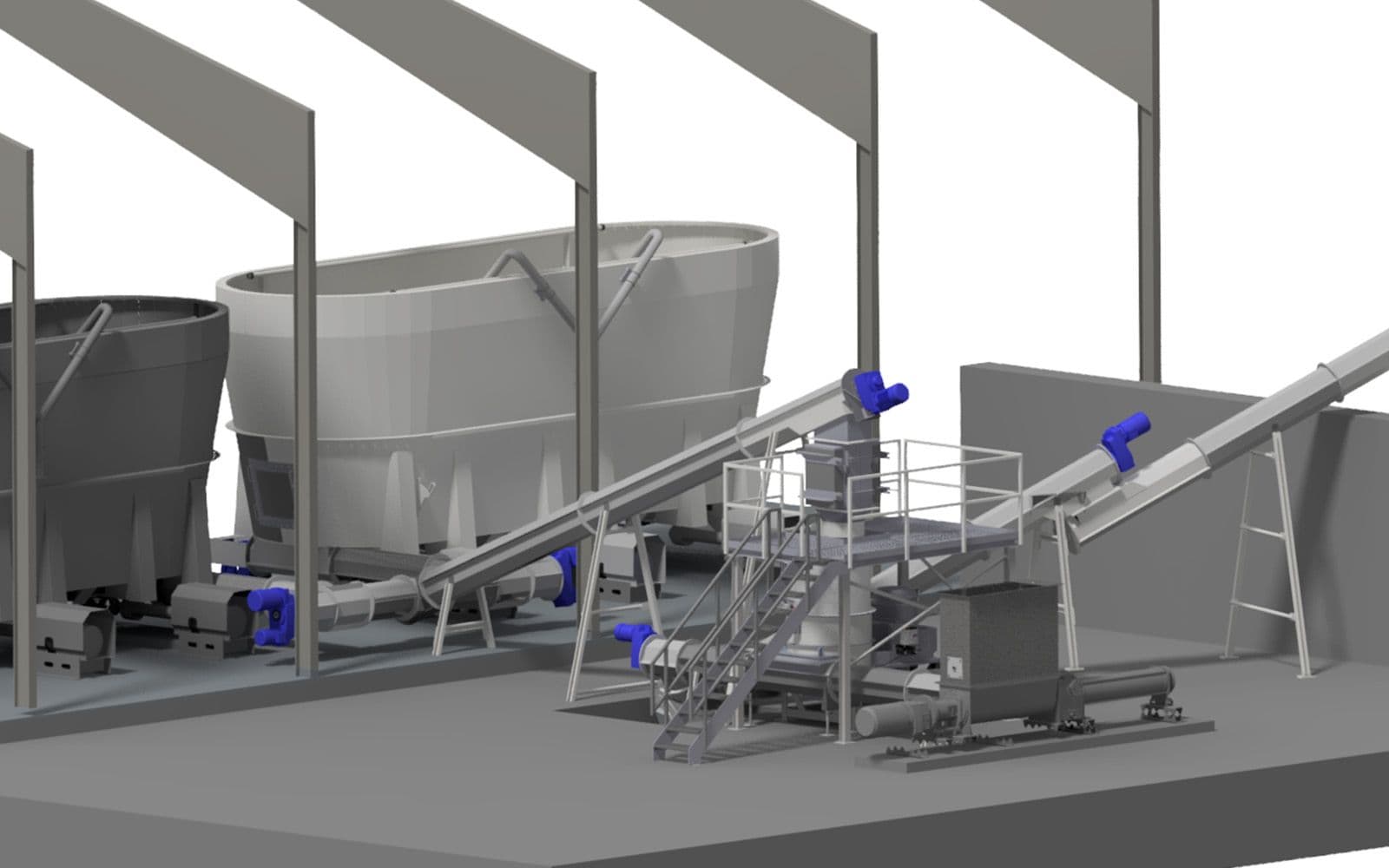 Straw and Bedding Feeding Line at Sønderjysk Biogas