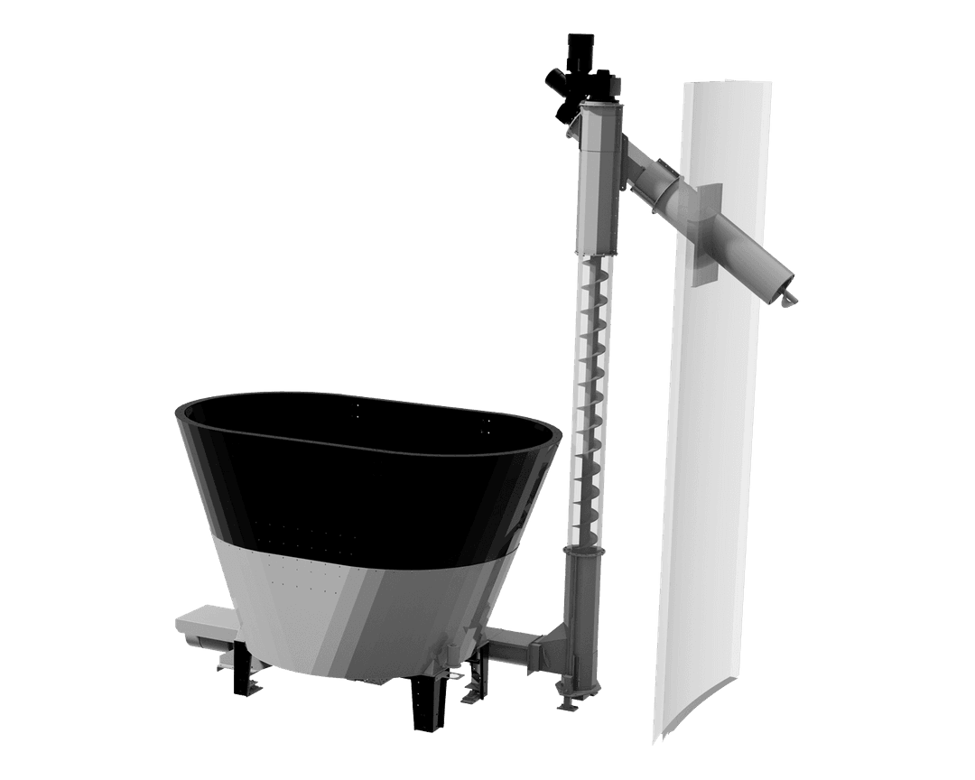 3-part screw conveyor line