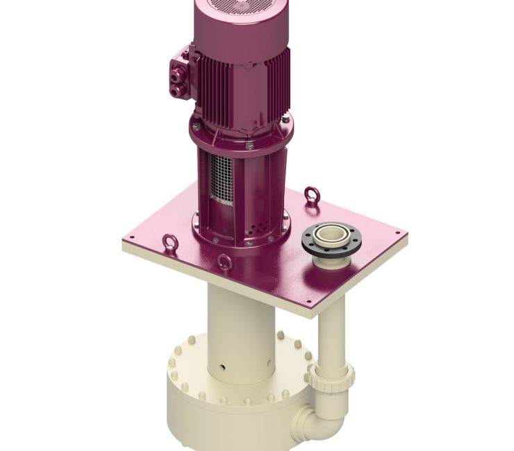 Vertikale centrifugal pumper